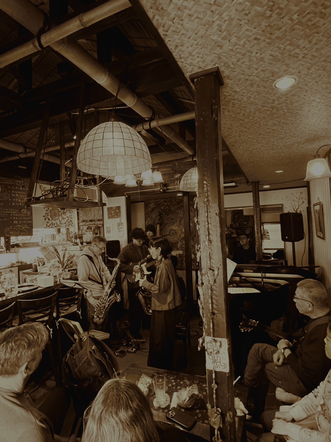Bamboo Club店内でのセッション風景