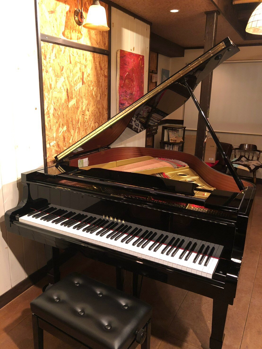 Bamboo ClubにあるYAMAHAグランドピアノ